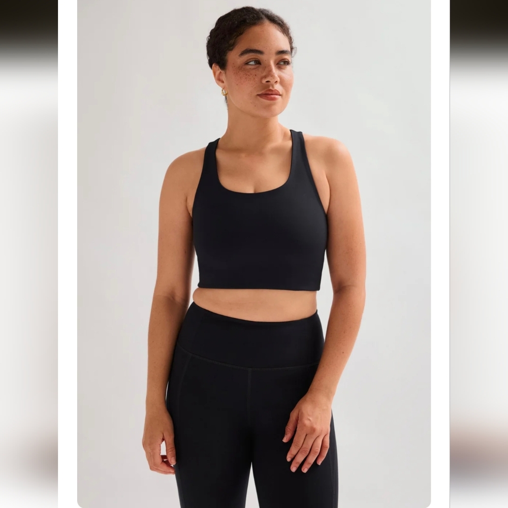 Girlfriend Collective Black Paloma Racerback Bra- XL